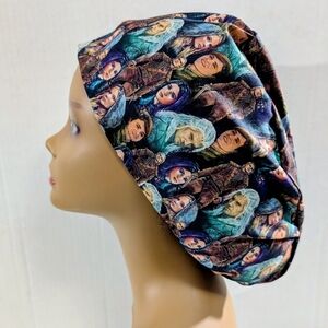 Witch, Euro Style Scrub Cap, Scrub Cap, Surgery Hat, Chemo Hat